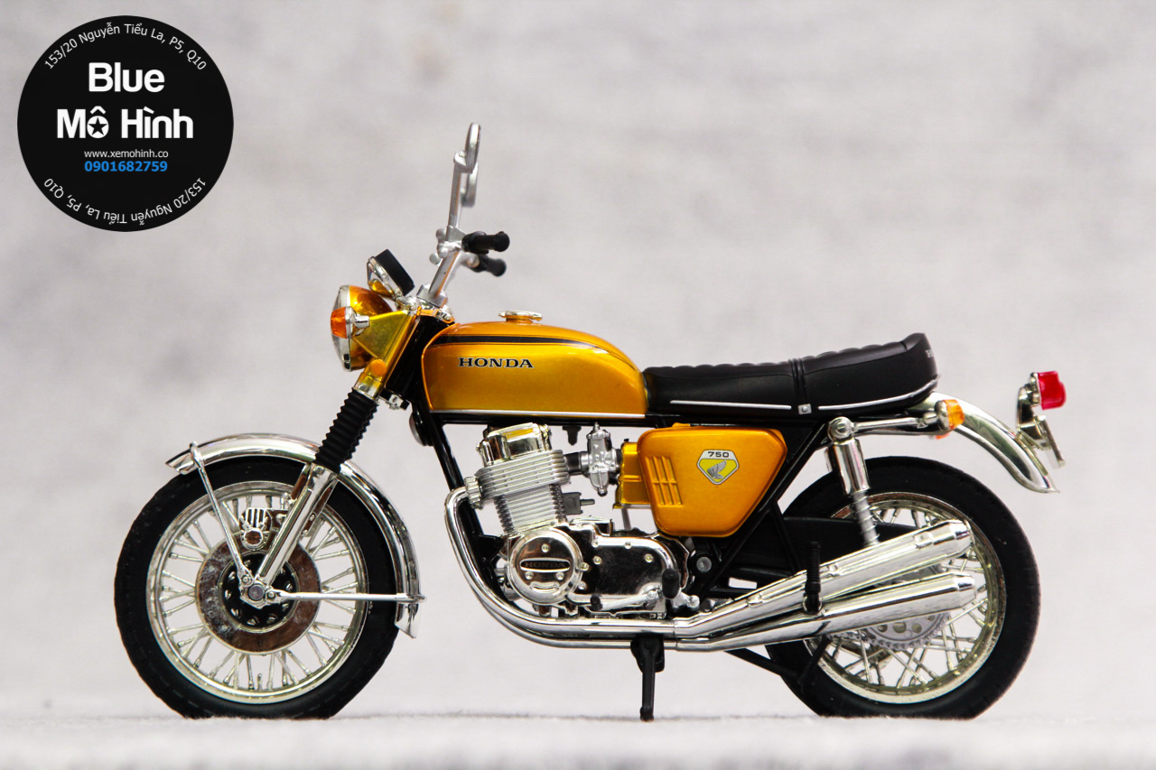 Xe mô hình mô tô Honda Dream CB750 Four Joycity 1:12 Blue Mô Hình