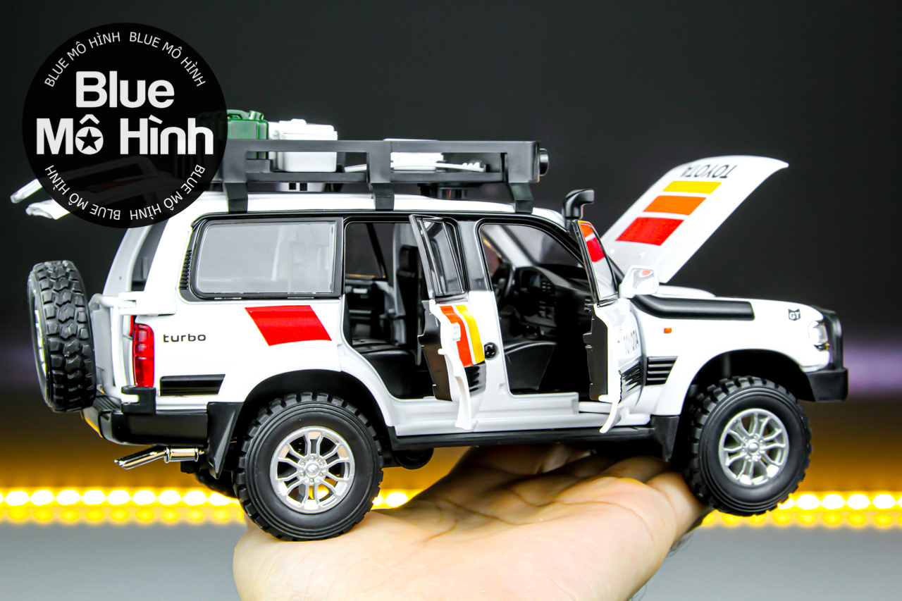 Xe mô hình Toyota Land Cruiser LC80 1:24 - Blue Mô Hình