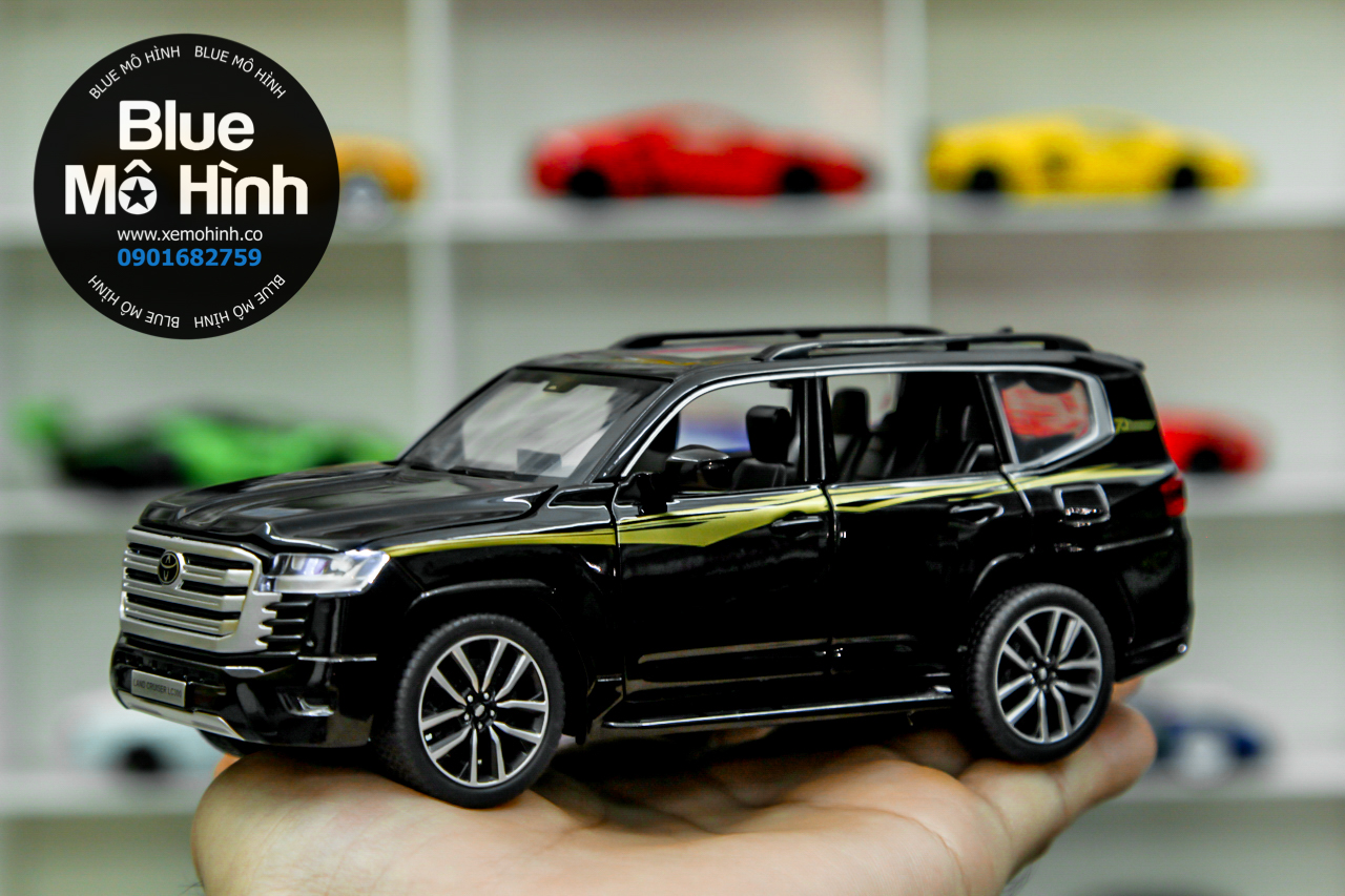 Xe mô hình SUV Toyota Land Cruiser LC300 1:32 - Blue Mô Hình