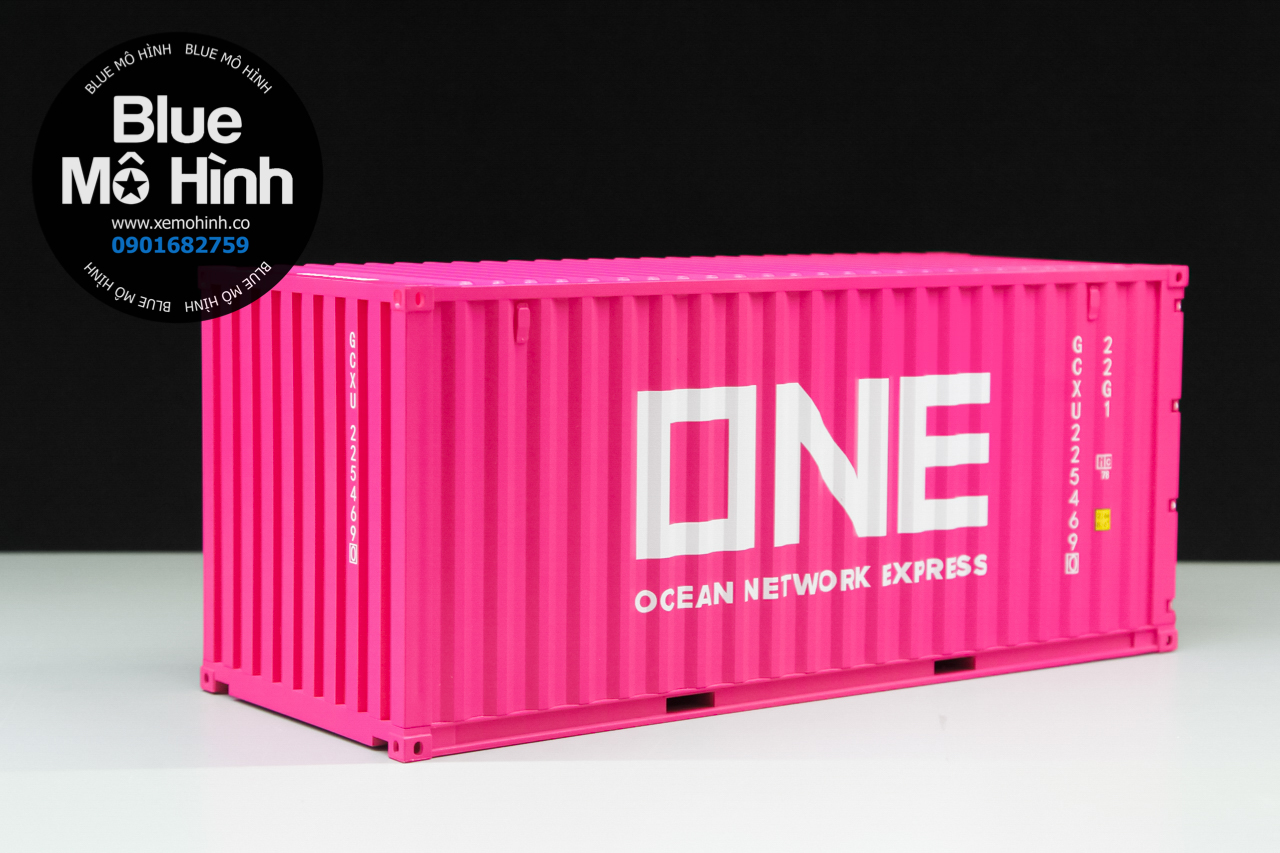 Mô hình thùng container xe đầu kéo 1:24 hãng tàu ONE - Blue Mô Hình