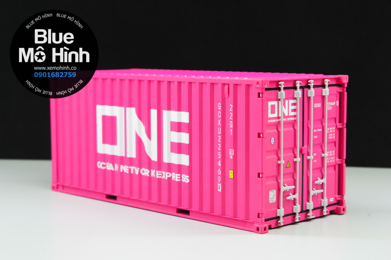 Mô hình thùng container xe đầu kéo 1:24 hãng tàu ONE - Blue Mô Hình